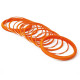 Комплект из 13 браслетов кольцо в ткани Оранжевый