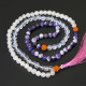 Чітки кам'яні Аметист, Кришталь, Рожевий кварц P-Beads-050