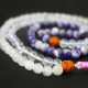 Чітки кам'яні Аметист, Кришталь, Рожевий кварц P-Beads-050