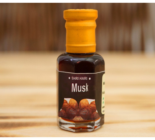 Парфюмерное масло Чорный муск Вриндаван Black Musk Oil 10ml.