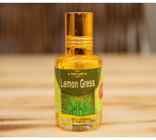 Парфумерна олія Лимонник Вриндаван Lemon Grass Oil 10ml.