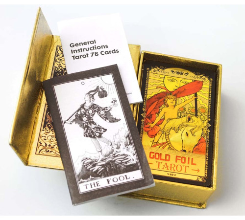 Карти Золоте Таро Вейта Gold foil Tarot Cards