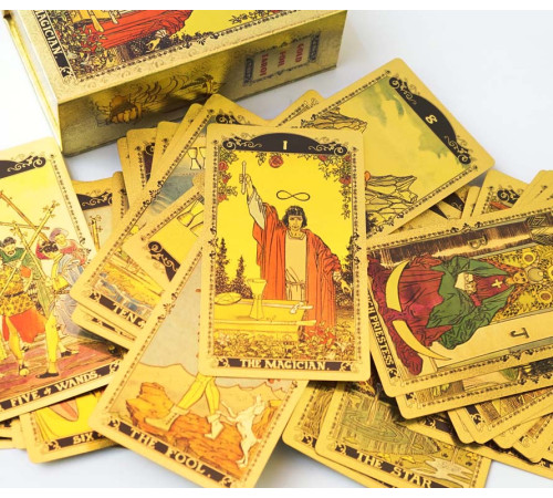 Карти Золоте Таро Вейта Gold foil Tarot Cards