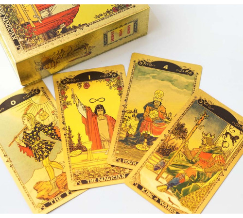 Карти Золоте Таро Вейта Gold foil Tarot Cards