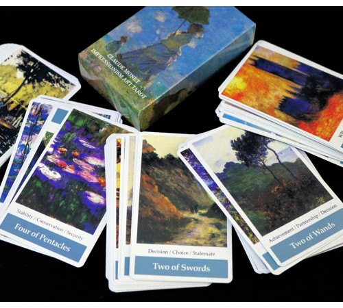 Карти Таро Клод Моне Мистецтво Імпресіонізму (Claude Monet impressionism art Tarot)