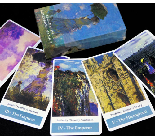 Карти Таро Клод Моне Мистецтво Імпресіонізму (Claude Monet impressionism art Tarot)