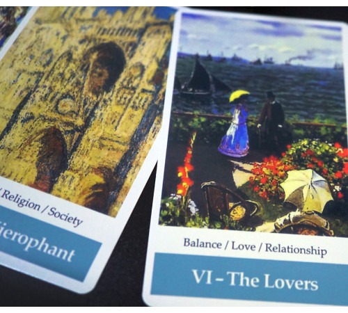 Карти Таро Клод Моне Мистецтво Імпресіонізму (Claude Monet impressionism art Tarot)
