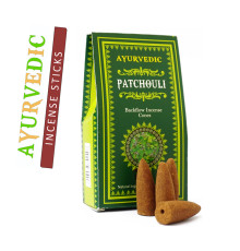 Ароматичні конуси Пачулі Ayurvedic BACK FLOW Patchouli