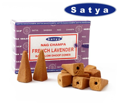 Ароматичні конуси Французька лаванда Satya Back Flow cones FRENCH LAVENDER
