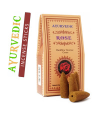 Ароматичні конуси Троянда Ayurvedic BACK FLOW Rose