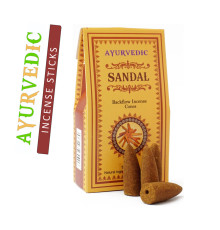 Ароматичні конуси Сандал Ayurvedic BACK FLOW Sandalwood