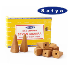 Ароматичні конуси Сім чакр Satya Back Flow cones SEVEN CHAKRA