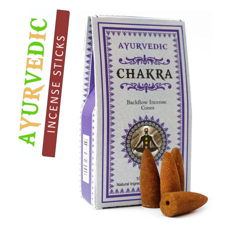 Ароматические конусы Чакра Ayurvedic BACK FLOW Chakra