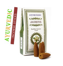 Ароматичні конуси Жасмин Ayurvedic BACK FLOW Jasmine