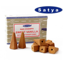 Ароматичні конуси Солодка ваніль Satya Back Flow cones SWEET VANILLA