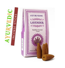 Ароматичні конуси Лаванда Ayurvedic BACK FLOW Lavender