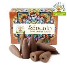 Ароматичні конуси Сандал Namaste India Back Flow cones Sandalwood