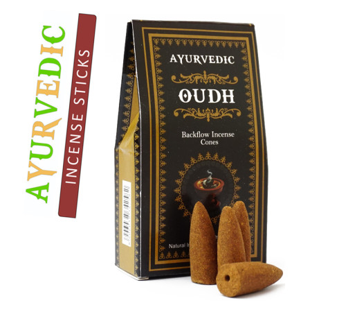 Ароматичні конуси Уд Ayurvedic BACK FLOW Oudh