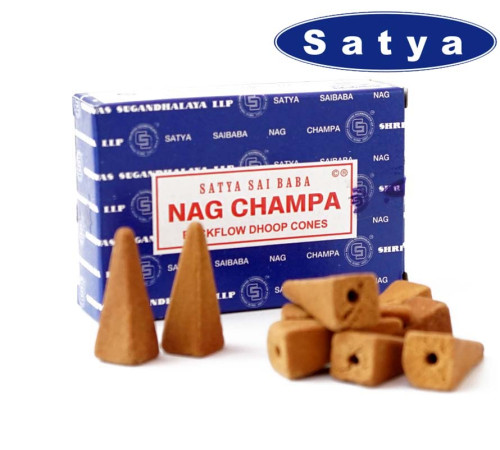 Ароматичні конуси Наг Чампа Satya Back Flow cones NAG CHAMPA