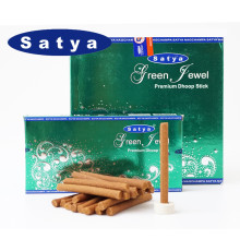 Ароматичні палички Зелена коштовність Satya Green Jewel DHOOP