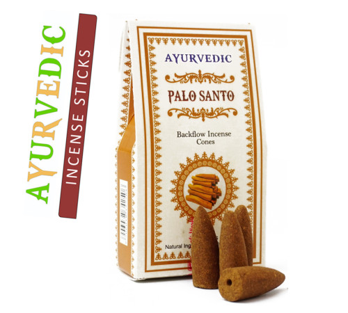 Ароматичні конуси Пало Санто Ayurvedic BACK FLOW Palo Santo