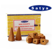 Ароматичні конуси Біла шавлія Satya Back Flow cones WHITE SAGE