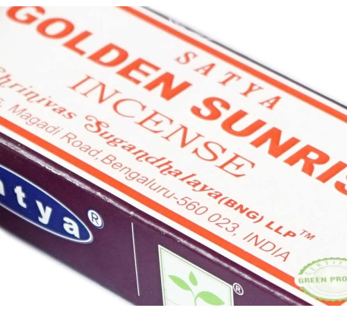 Ароматичні палички Золотий схід Satya Golden Sunrise