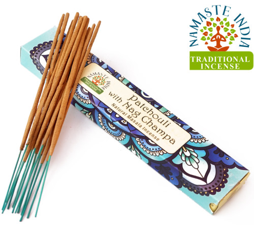 Ароматичні палички Пачулі Наг Чампа Namaste India Patchouli Nag Champa