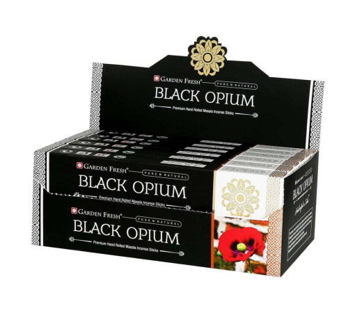 Ароматичні палички Чорний опіум Garden Fresh Black opium