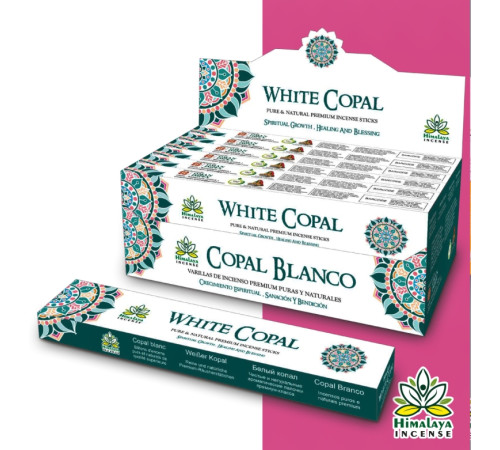 Ароматичні палички Білий Копал Himalaya Mandala White Copal