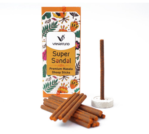 Ароматические палочки Супер Сандал UNITED FRAGRANCE Super Sandal Masala Dhoop