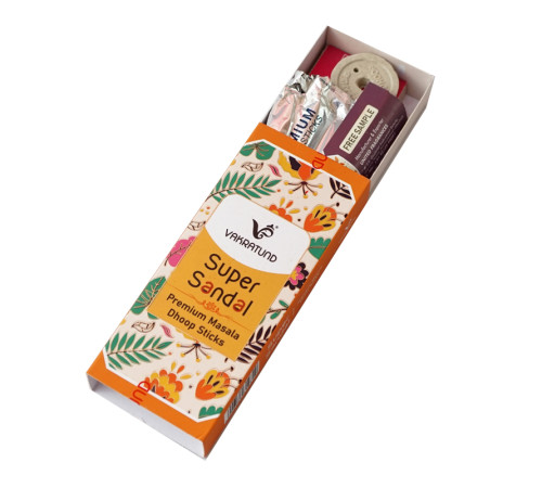 Ароматические палочки Супер Сандал UNITED FRAGRANCE Super Sandal Masala Dhoop