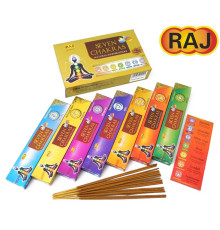 Ароматичні палички Сім Чакр Raj Seven Chakras 7 пачок