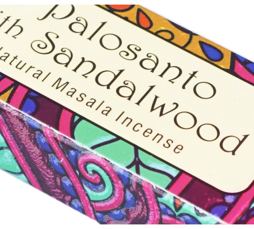 Ароматичні палички Пало Санто з сандалом Namaste India Palo Santo Sandalwood