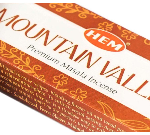 Ароматичні палички Гірська долина HEM Masala Mountain Valley