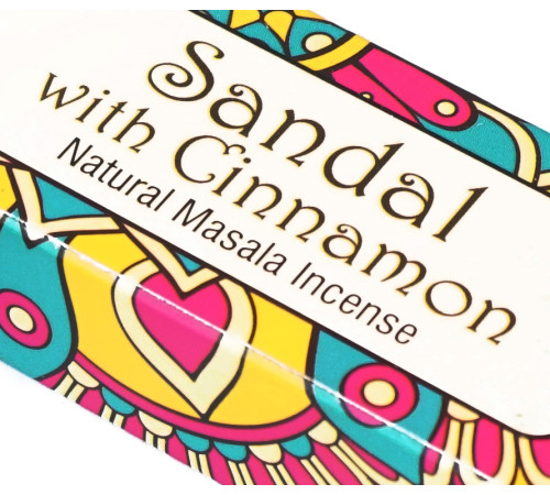 Ароматичні палички Сандал із корицею Namaste India Sandal Cinnamon