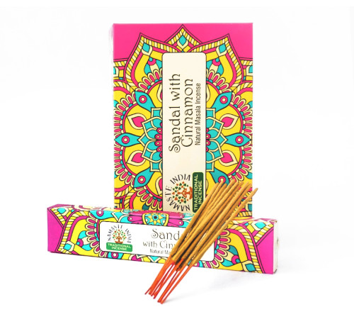 Ароматичні палички Сандал із корицею Namaste India Sandal Cinnamon