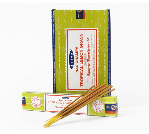 Ароматичні палички Тропічний лимонник Satya Tropical Lemon Grass