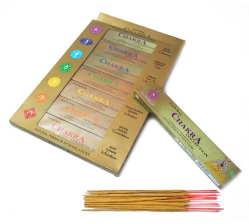 Ароматичні палички Колекція Чакр набір 7 пачок AS Brand Chakra Collection