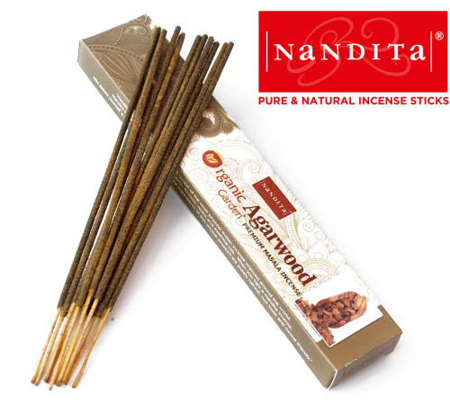 Ароматичні палички Агарове дерево Nandita Organic Agarwood