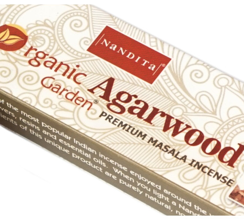 Ароматичні палички Агарове дерево Nandita Organic Agarwood
