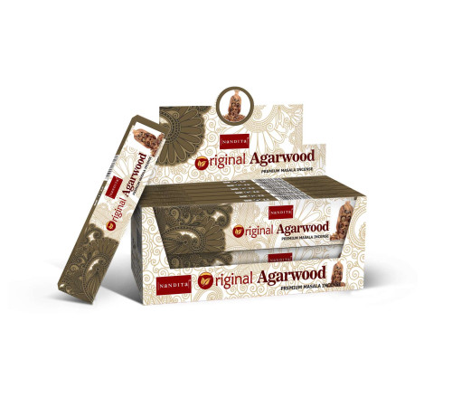 Ароматичні палички Агарове дерево Nandita Organic Agarwood