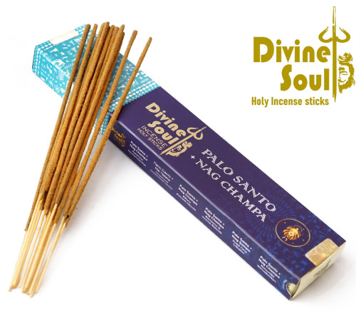 Ароматичні палички Пало Санто Наг Чампа Divine Soul Palo Santo Nag Champa