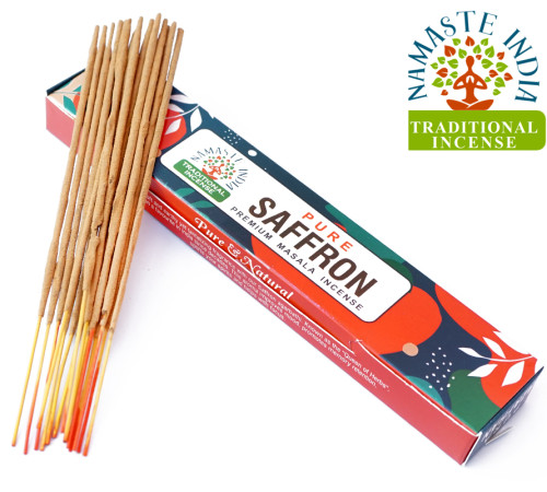 Ароматичні палички Шафран Namaste India Pure Saffron