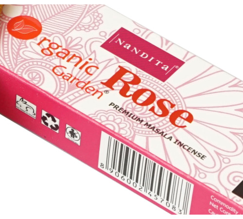 Ароматические палочки Роза Nandita Organic Rose
