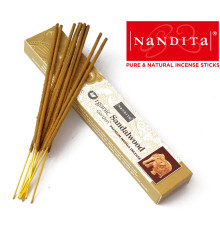 Ароматичні палички Сандалове дерево Nandita Organic Sandalwood