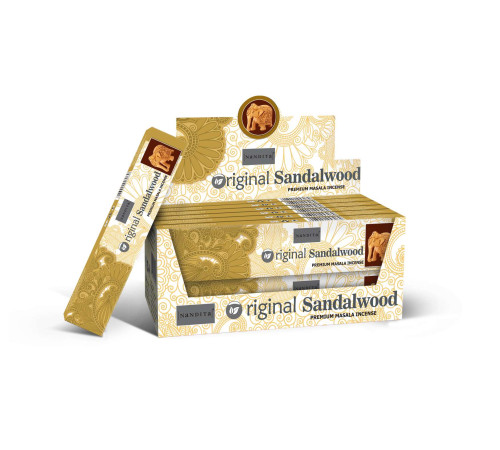 Ароматичні палички Сандалове дерево Nandita Organic Sandalwood