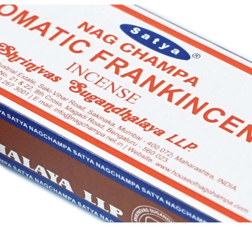 Ароматичні палички Ароматний ладан Satya Aromatic Frankincense