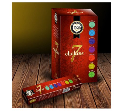 Ароматичні палички 7 Чакр MADE IN HEAVEN 7 Chakras