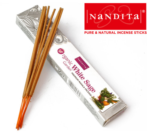 Ароматические палочки Белый шалфей Nandita Organic White Sage